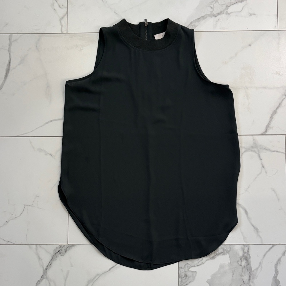 LOFT Deep Hunter Sleeveless Blouse